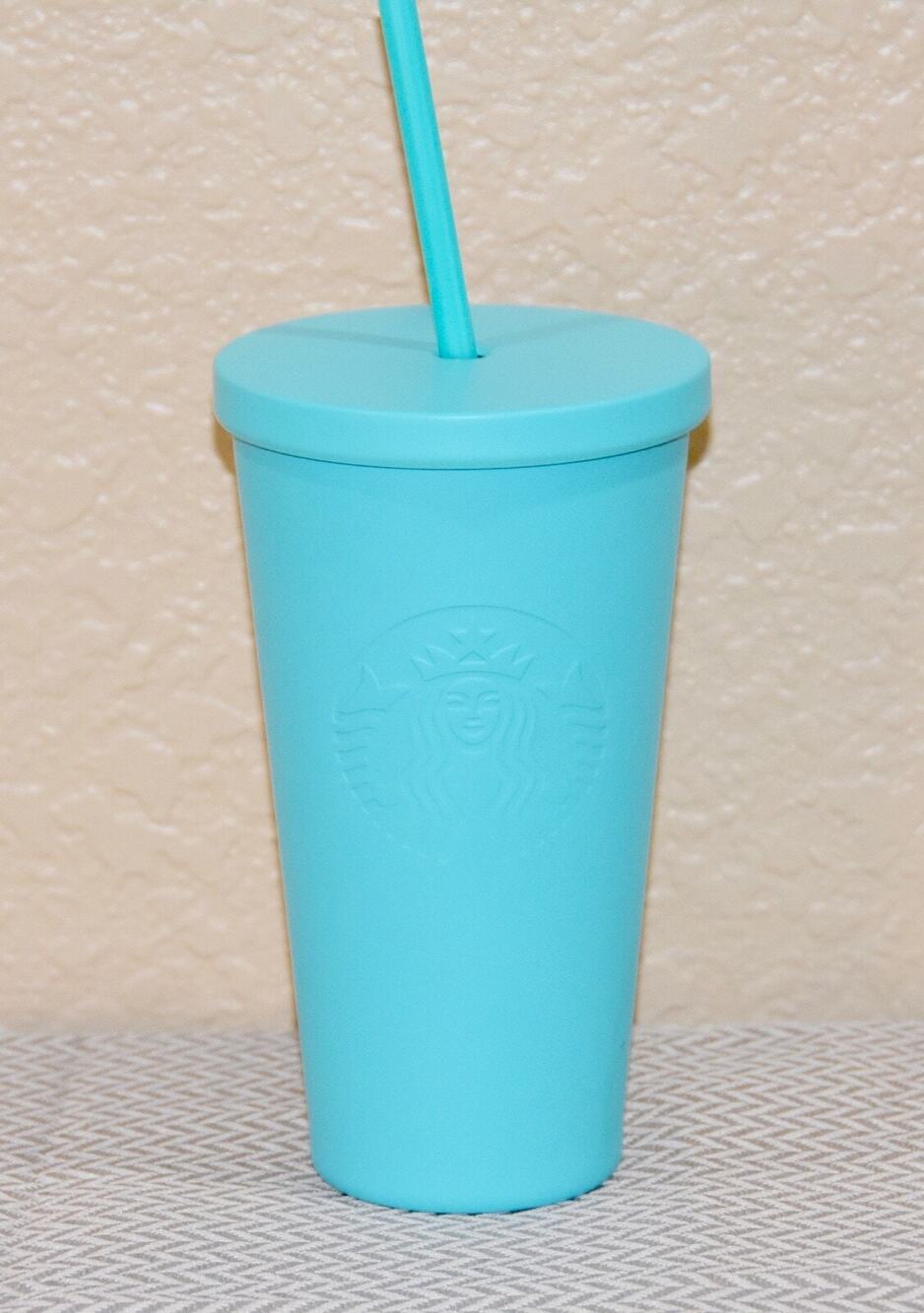 Starbucks Stainless Steele Matte blue 2016 Tumbler 16 oz NEW!!!
